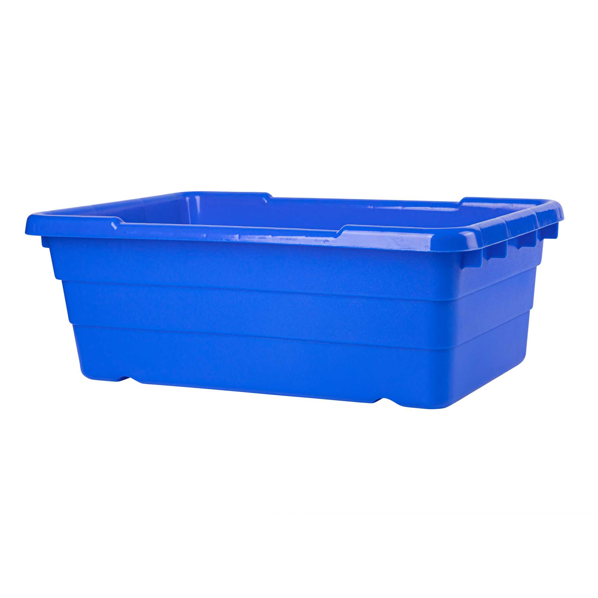 Met Lux Blue Meat Lug / Tote Box - 25" x 16" x 8 3/4" - 10 count box