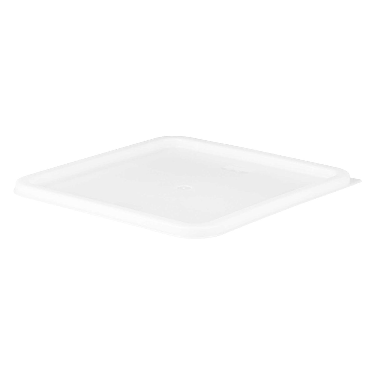 Met Lux Square White Polyethylene Lid - Fits 12 / 18 / 22 qt Food Storage Container - 10 count box