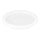 Met Lux Round White Polyethylene Lid - Fits 1 qt Food Storage Container - 1 count box