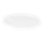 Met Lux Round White Polyethylene Lid - Fits 6 / 8 qt Food Storage Container - 1 count box