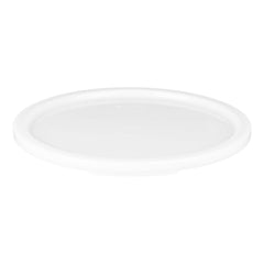 Met Lux Round White Polyethylene Lid - Fits 12 / 18 / 22 qt Food Storage Container - 20 count box