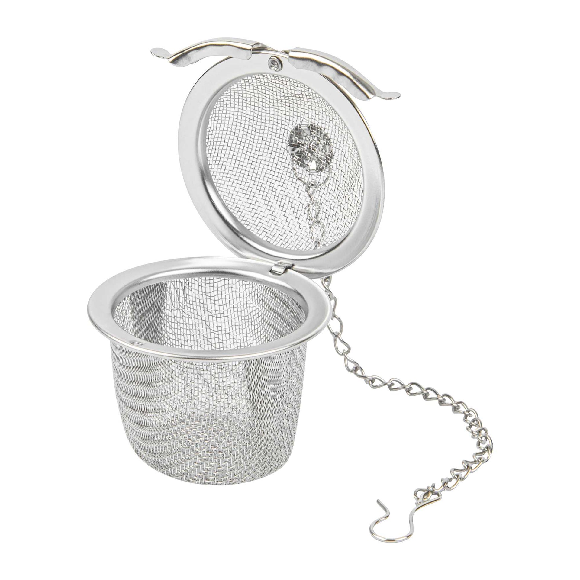 Met Lux Stainless Steel Fine Mesh Loose Leaf Tea / Spice Ball Infuser - with Chain - 2" - 1 count box