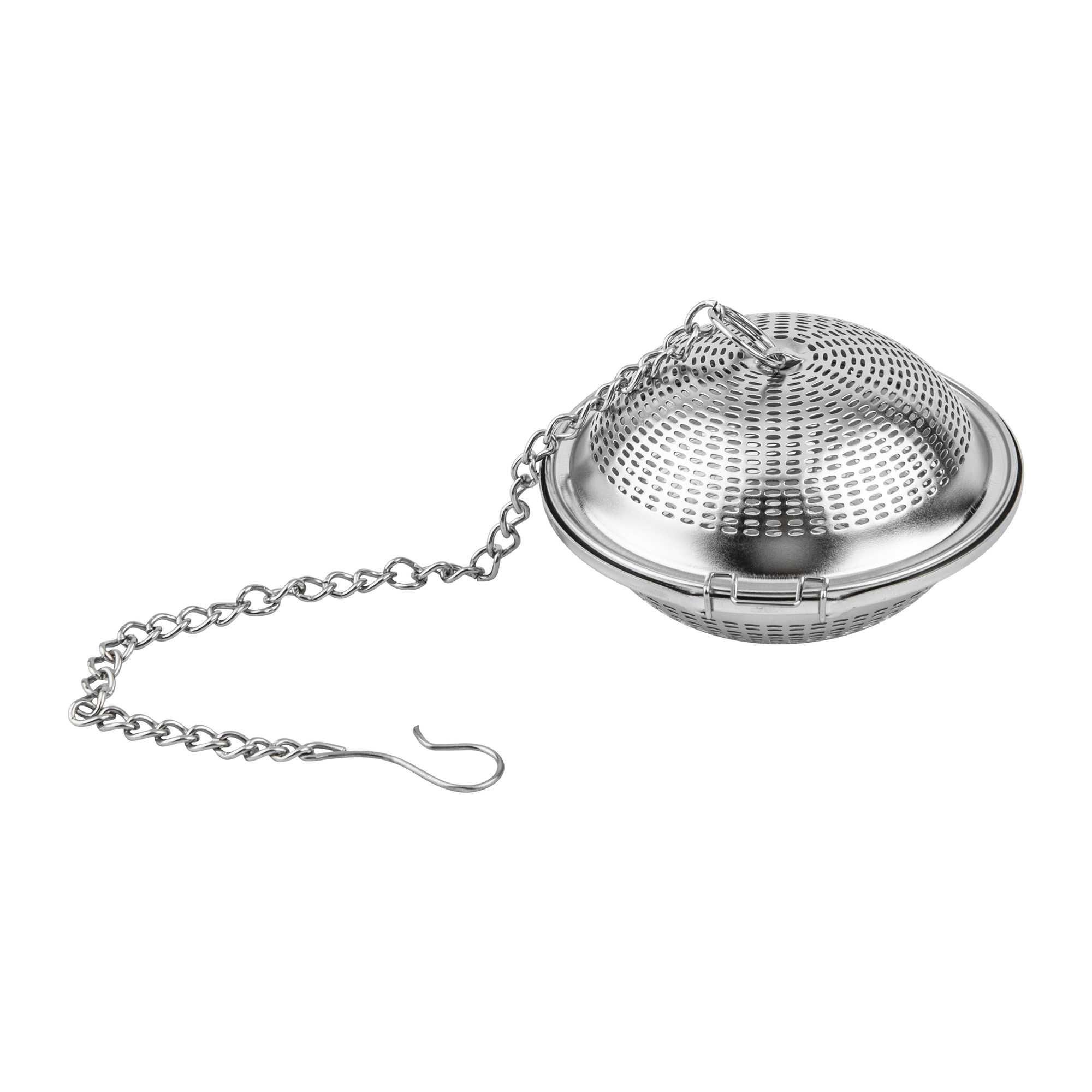 Met Lux Stainless Steel Extra Fine Mesh Loose Leaf Tea Infuser - with Chain - 3 1/4" - 1 count box