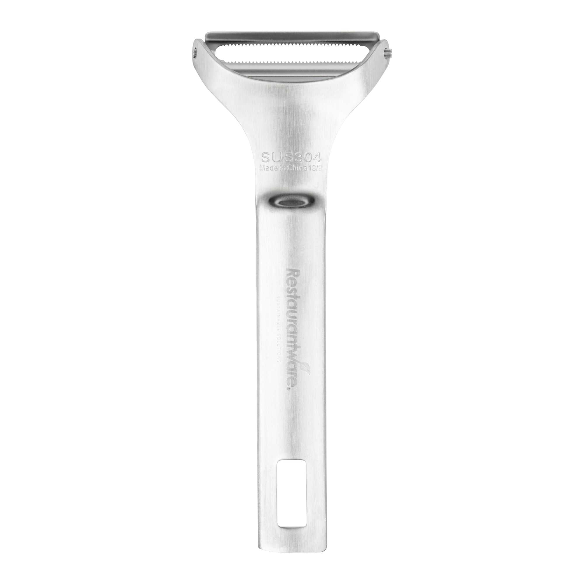 Met Lux Stainless Steel "Y" Vegetable Peeler - with Swivel Blade - 5 3/4" - 1 count box
