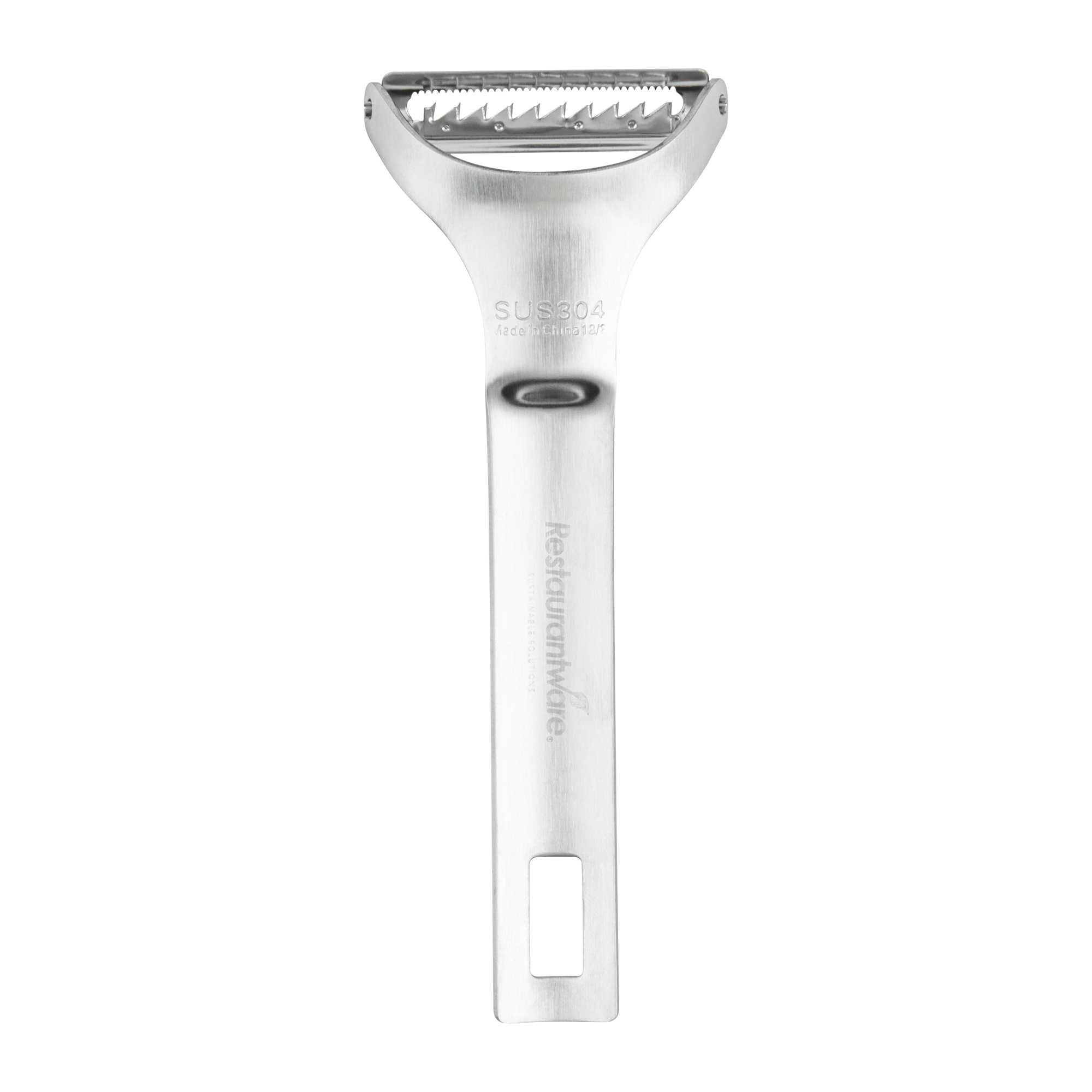 Met Lux Stainless Steel "Y" Vegetable Peeler - with Serrated Blade - 5 3/4" - 100 count box