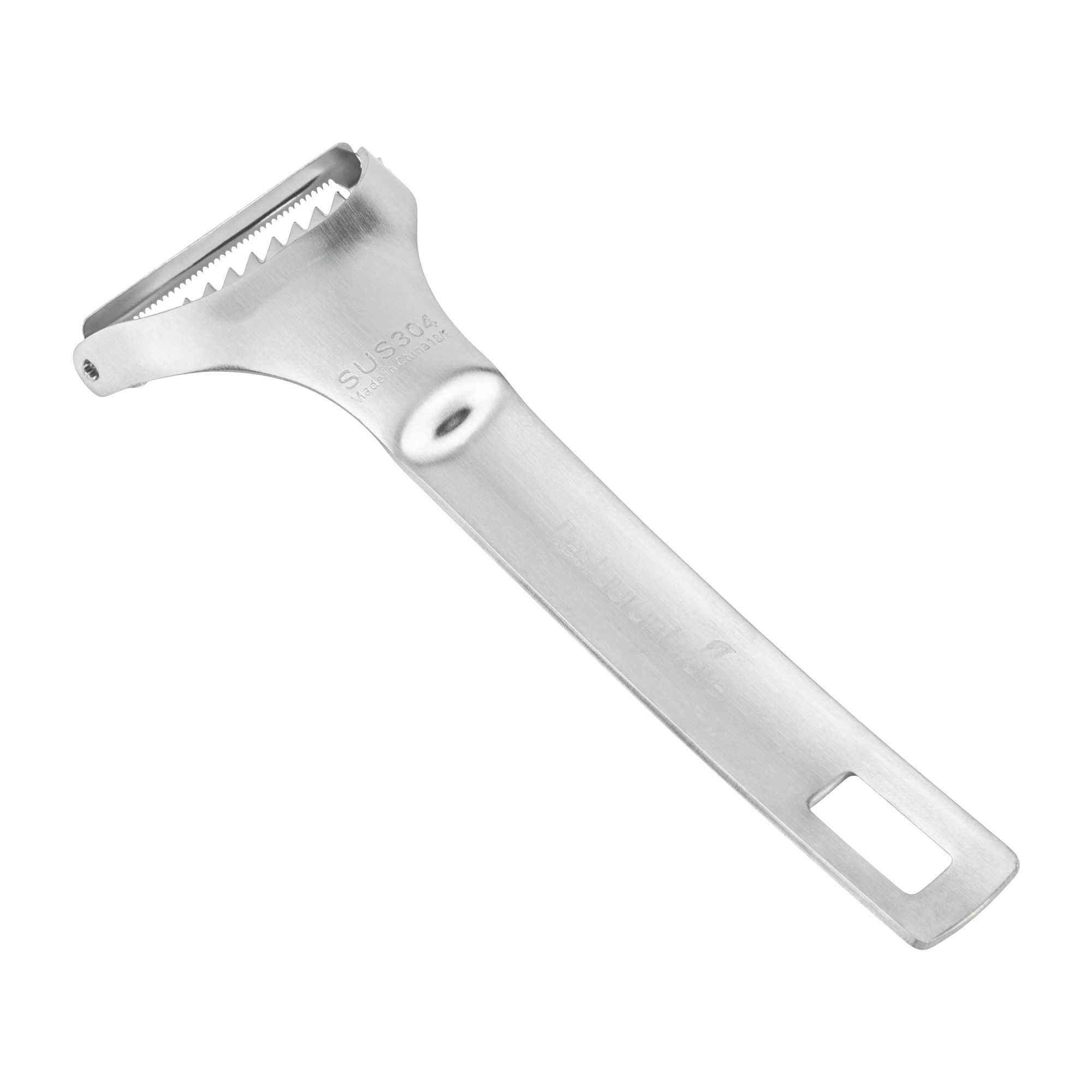 Met Lux Stainless Steel "Y" Vegetable Peeler - with Serrated Blade - 5 3/4" - 100 count box