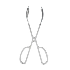 Met Lux Stainless Steel Scissor Tongs - 10 3/4