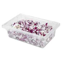 Met Lux Rectangle Clear Polycarbonate Food Storage Box - Graduation Markings, Labeling Windows - 18