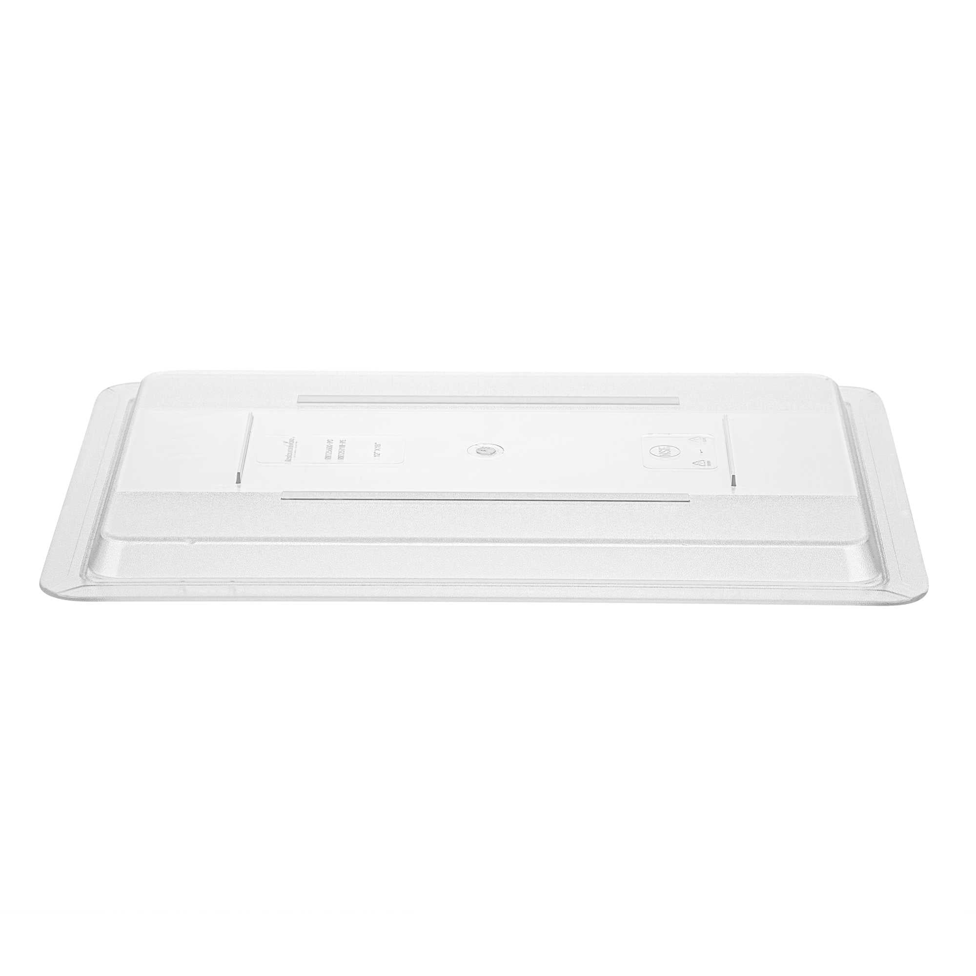 Met Lux Rectangle Clear Polycarbonate Lid - Fits Food Storage Boxes - 18" x 12" x 1" - 10 count box