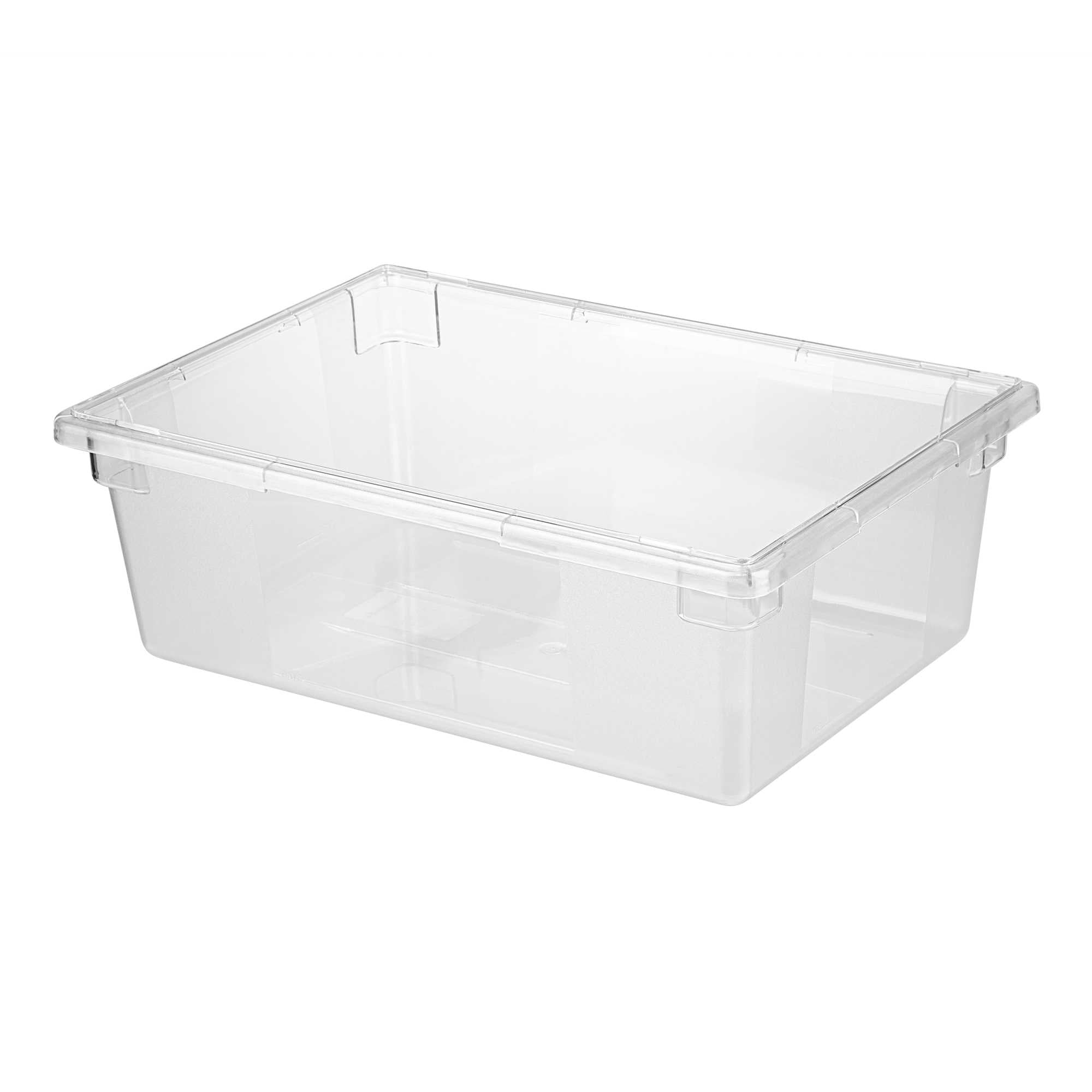 Met Lux Rectangle Clear Polycarbonate Food Storage Box - 26" x 18" x 9" - 10 count box