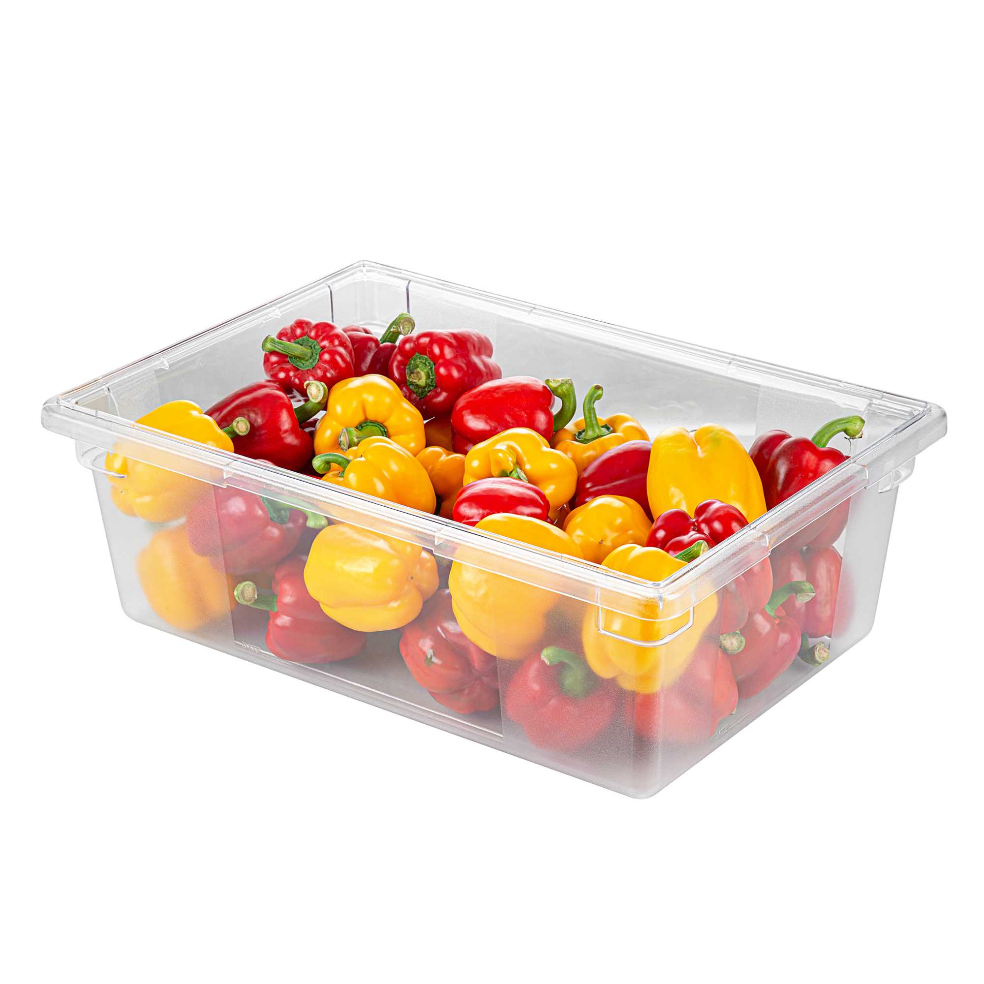 Met Lux Rectangle Clear Polycarbonate Food Storage Box - 26" x 18" x 9" - 10 count box