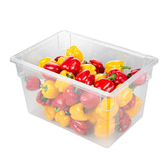 Met Lux Rectangle Clear Polycarbonate Food Storage Box - 26