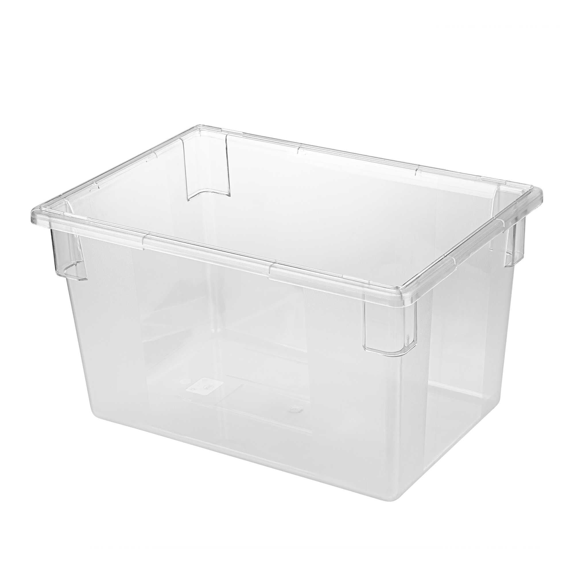 Met Lux Rectangle Clear Polycarbonate Food Storage Box - 26" x 18" x 15" - 3 count box