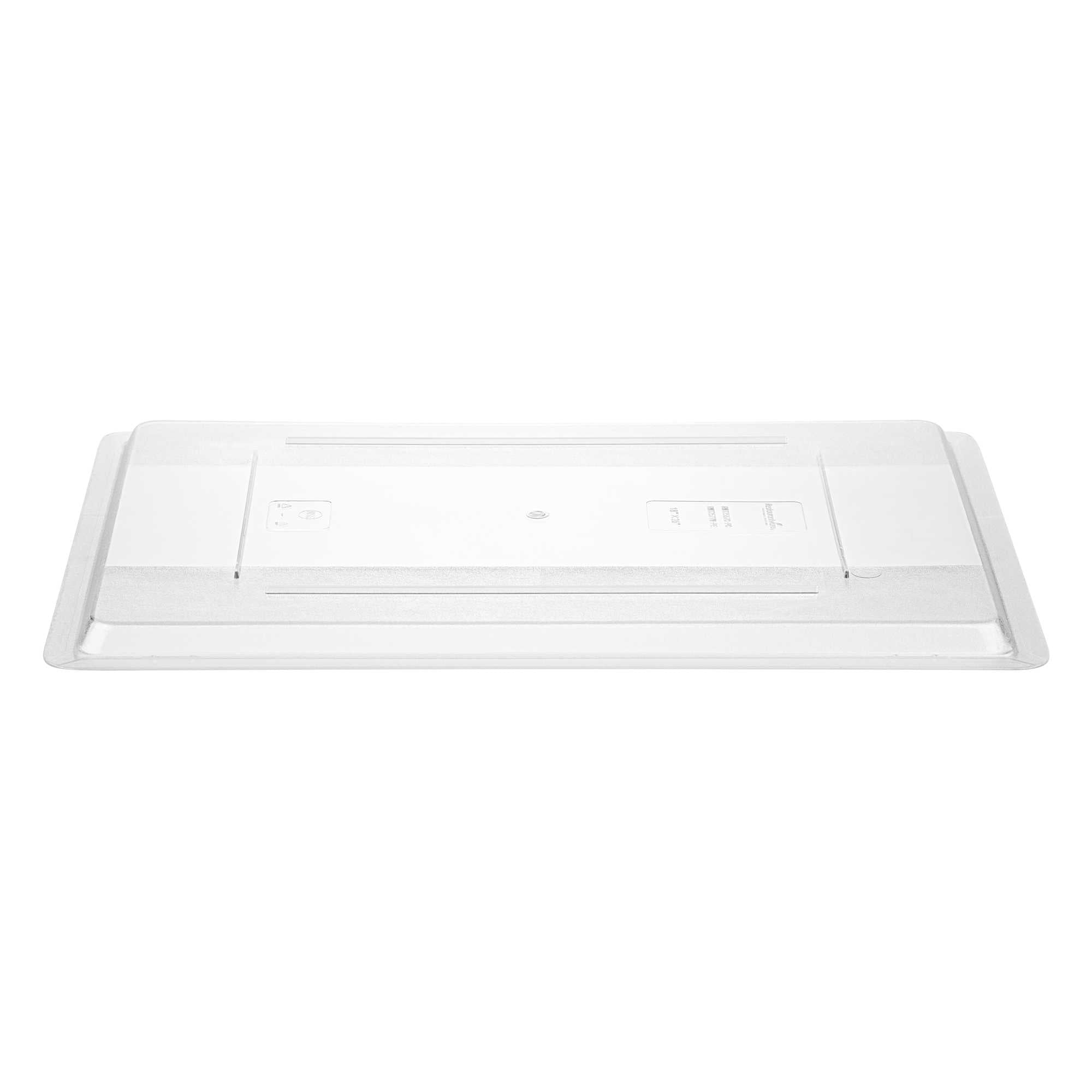 Met Lux Rectangle Clear Polycarbonate Lid - Fits Food Storage Boxes - 26" x 18" x 1" - 1 count box