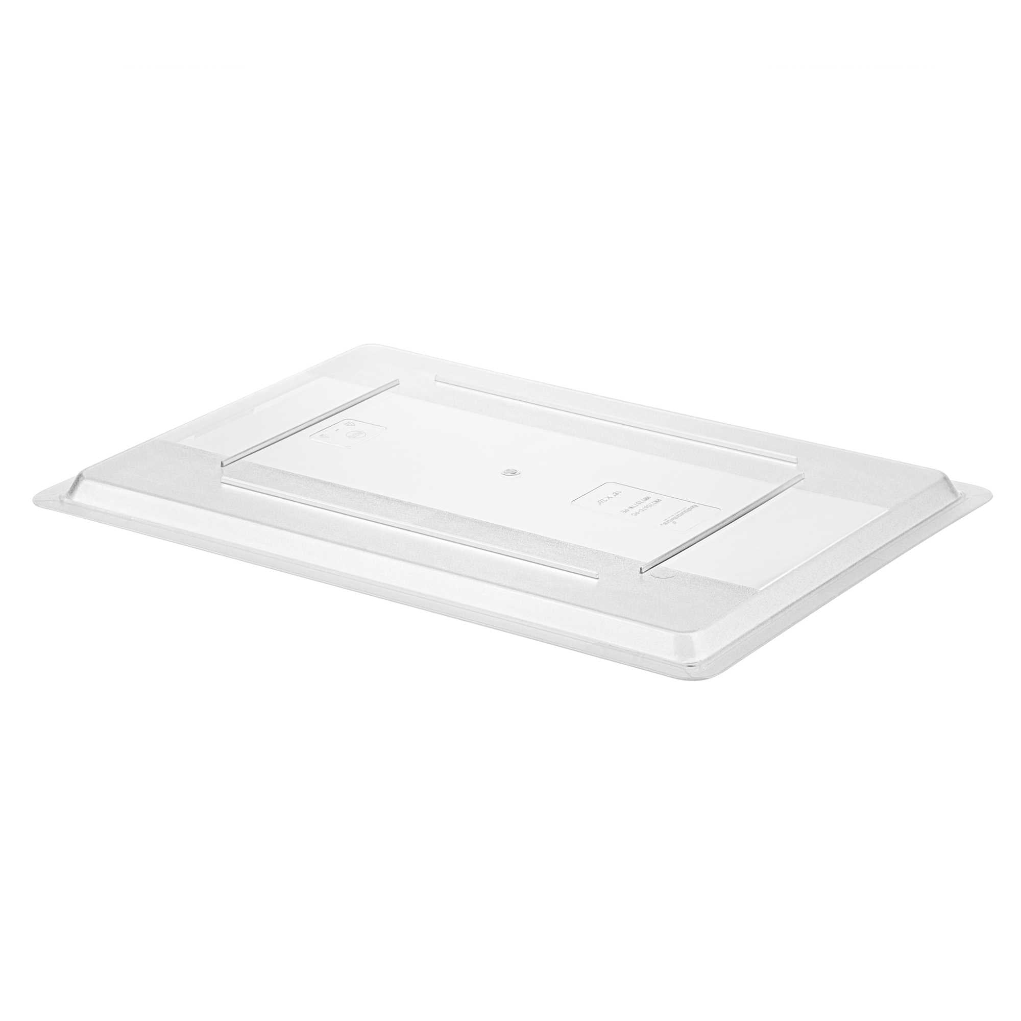 Met Lux Rectangle Clear Polycarbonate Lid - Fits Food Storage Boxes - 26" x 18" x 1" - 10 count box