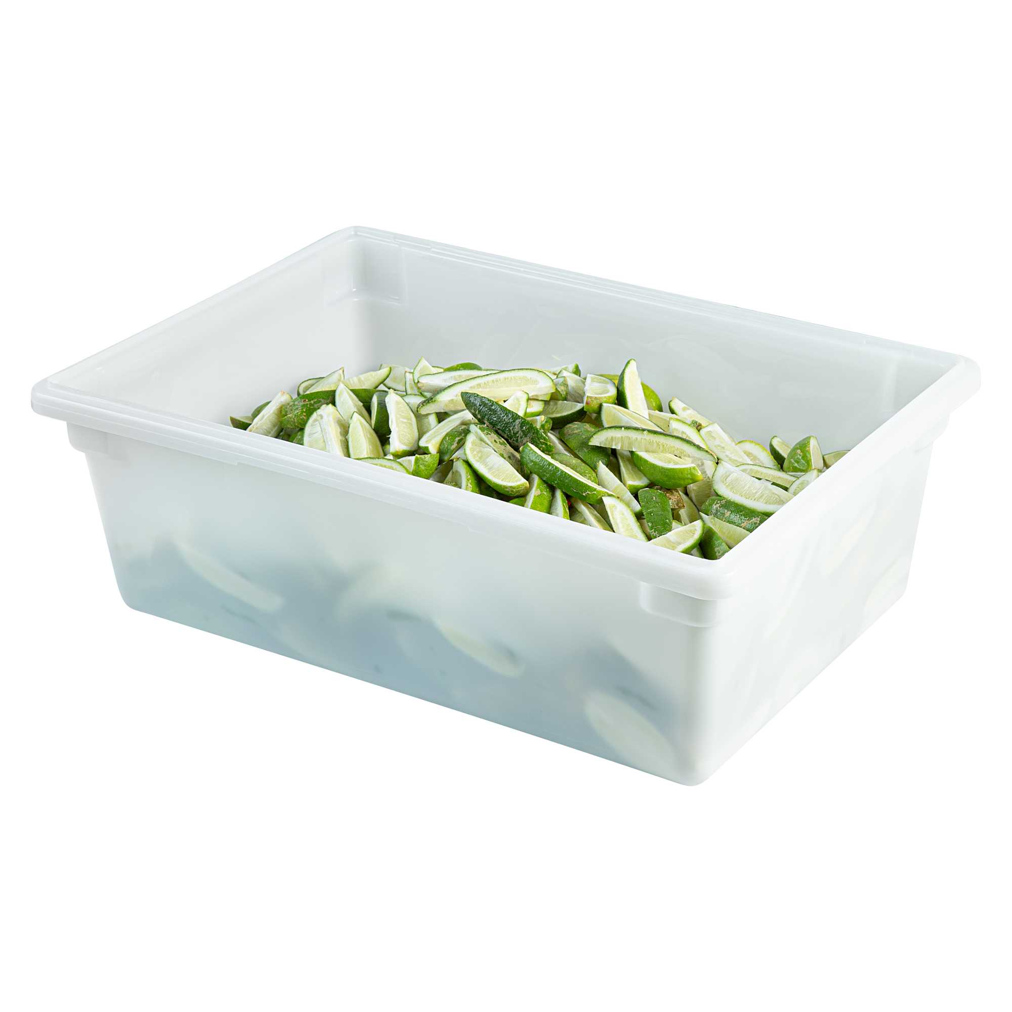 Met Lux Rectangle White Polyethylene Food Storage Box - 26" x 18" x 9" - 1 count box