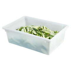 Met Lux Rectangle White Polyethylene Food Storage Box - 26