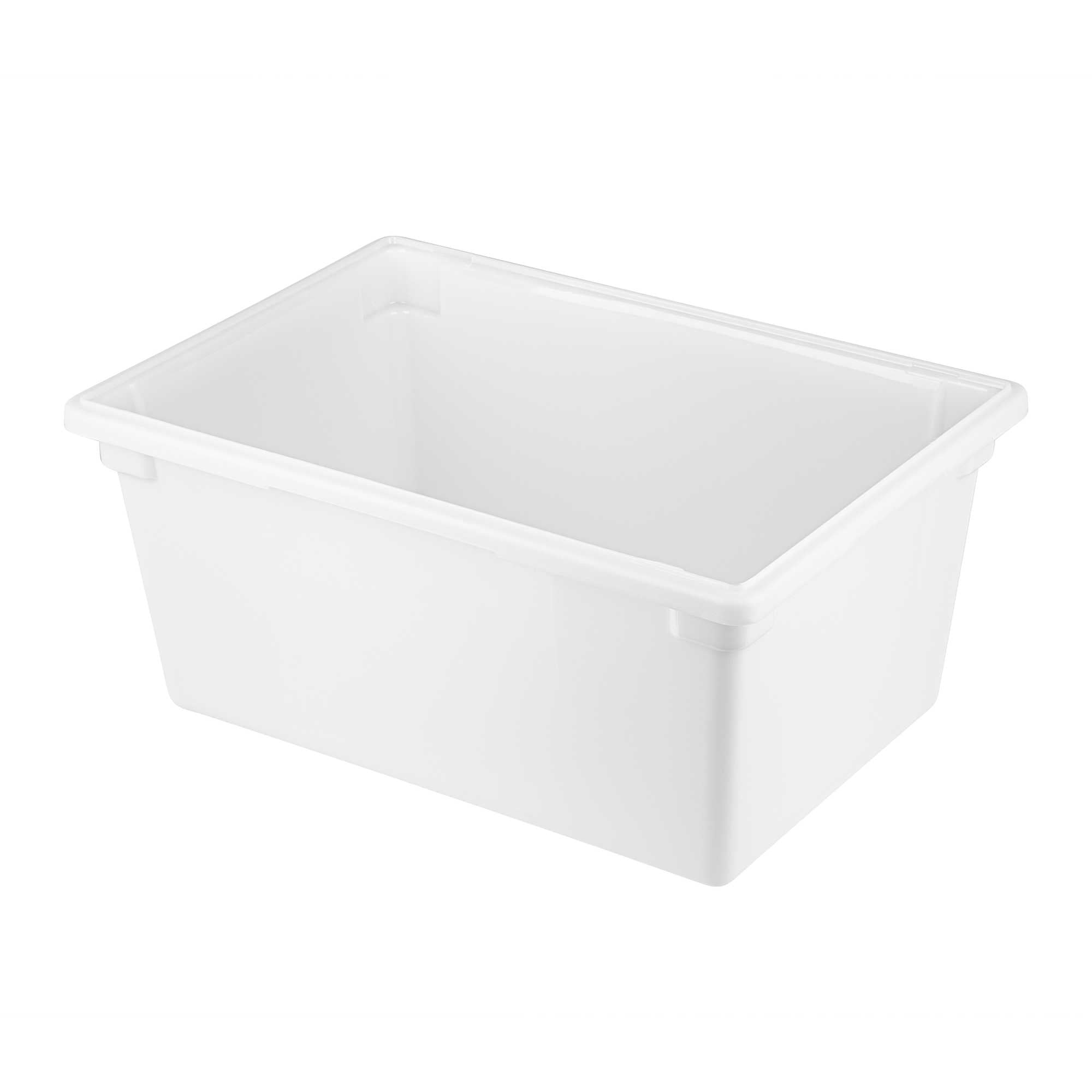 Met Lux Rectangle White Polyethylene Food Storage Box - 26" x 18" x 12" - 1 count box