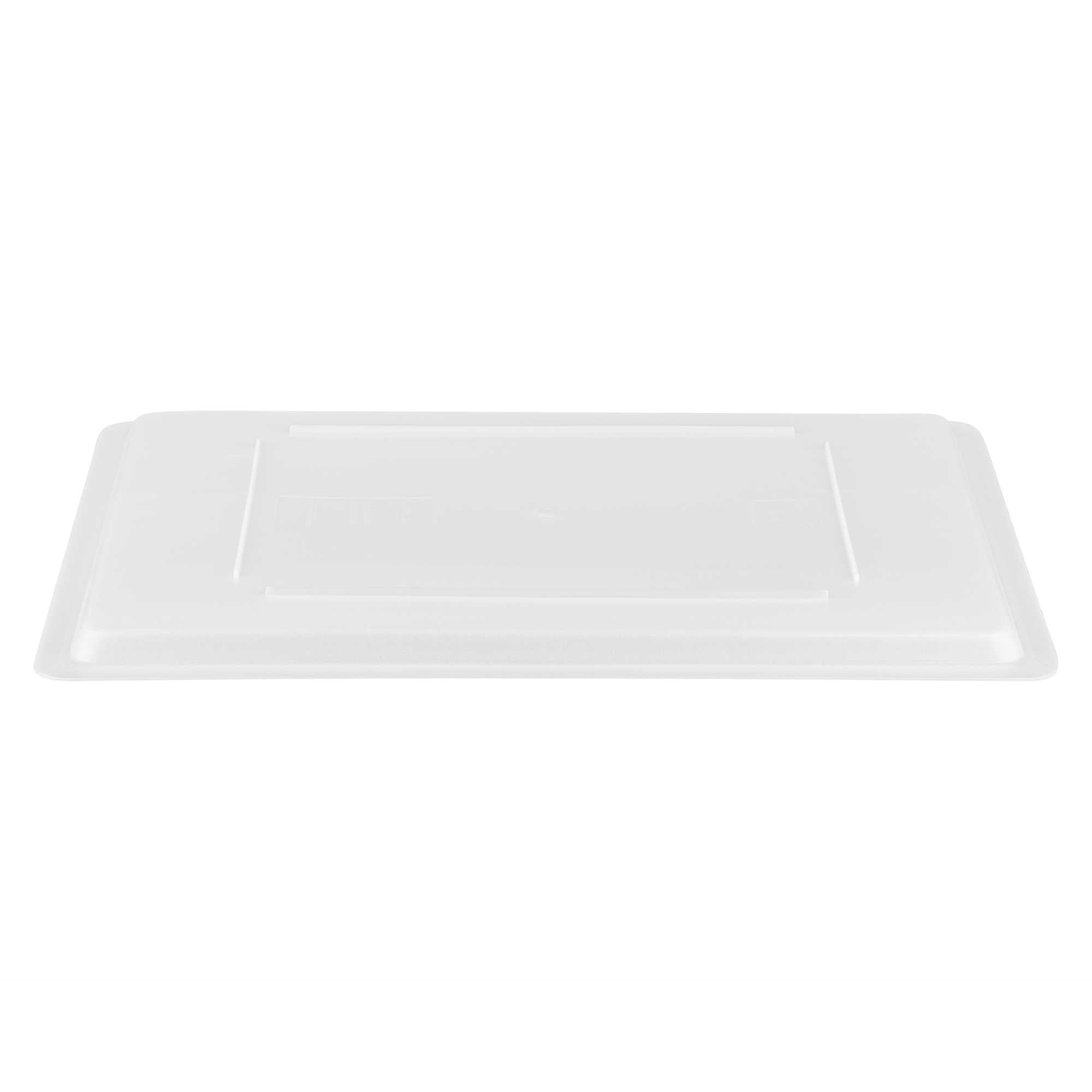 Met Lux Rectangle White Polyethylene Lid - Fits Food Storage Boxes - 26" x 18" x 1" - 10 count box