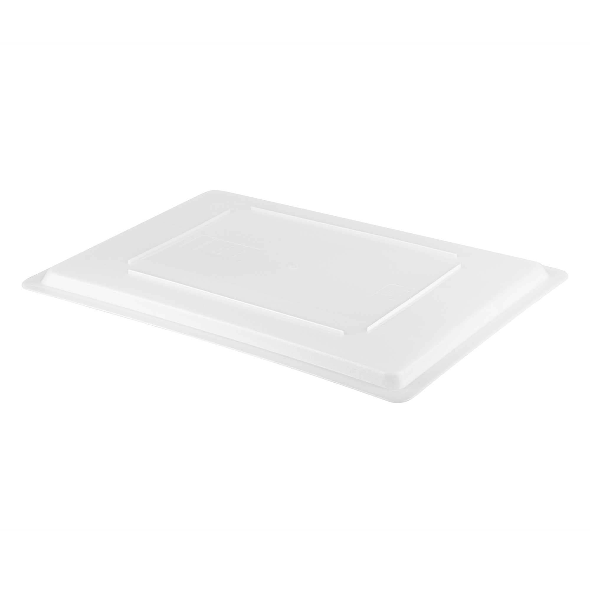 Met Lux Rectangle White Polyethylene Lid - Fits Food Storage Boxes - 26" x 18" x 1" - 10 count box
