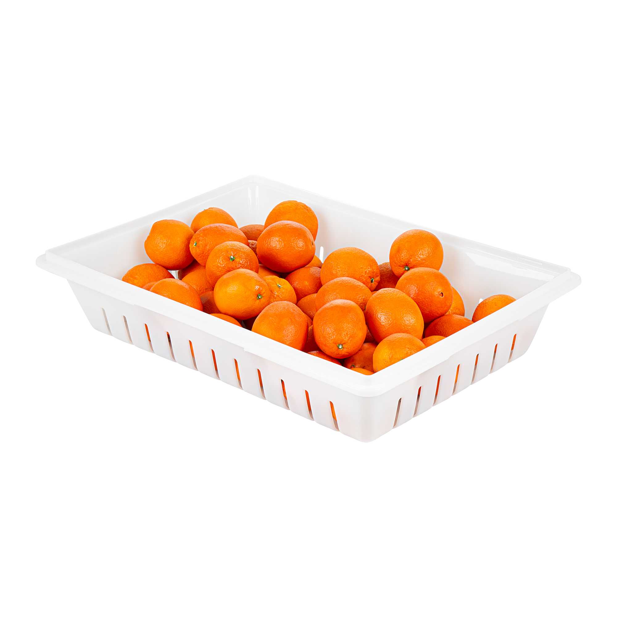 Met Lux Rectangle White Polyethylene Food Box Drain Tray - Fits Food Storage Boxes - 26" x 18" x 5" - 1 count box