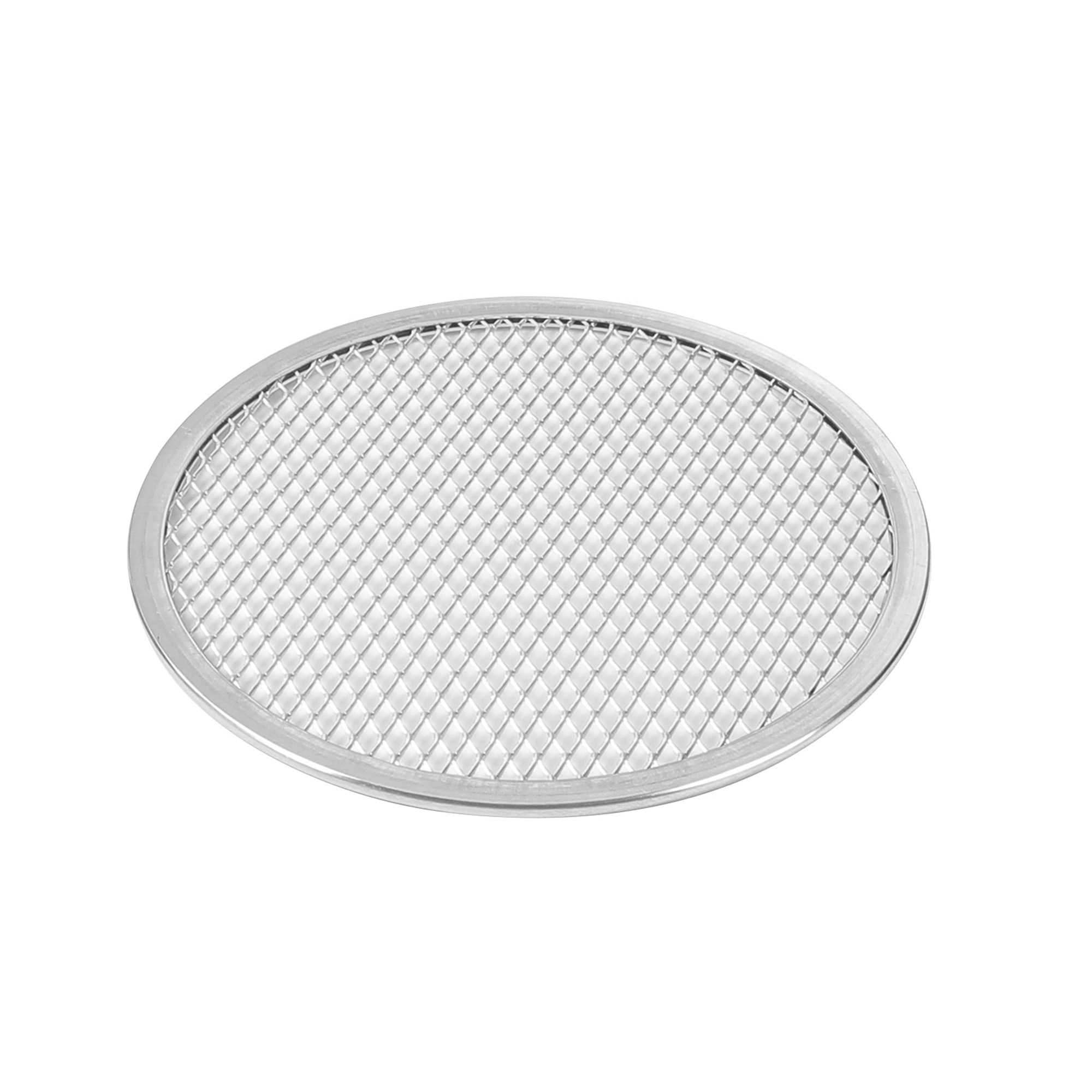 Pizzaly Round Aluminum Pizza Screen - 7" x 7" x 1/4" - 1 count box