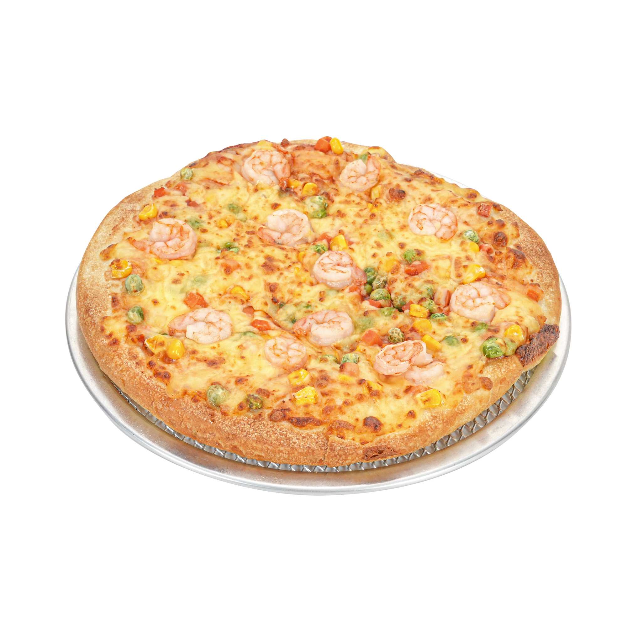 Pizzaly Round Aluminum Pizza Screen - 10" x 10" x 1/4" - 1 count box