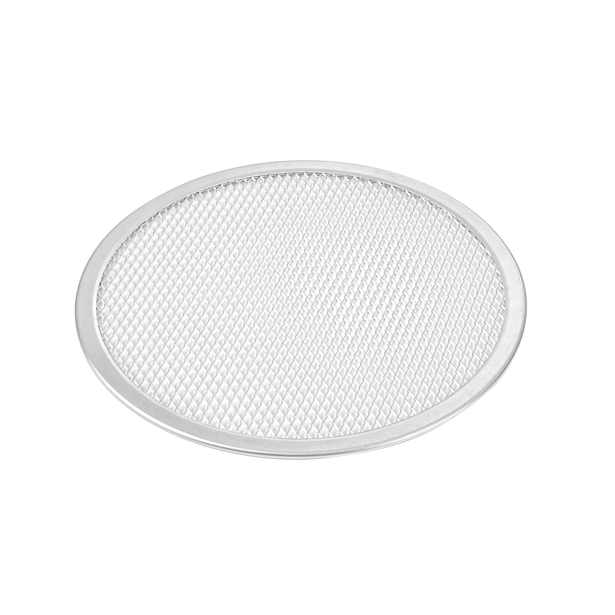 Pizzaly Round Aluminum Pizza Screen - 10" x 10" x 1/4" - 1 count box