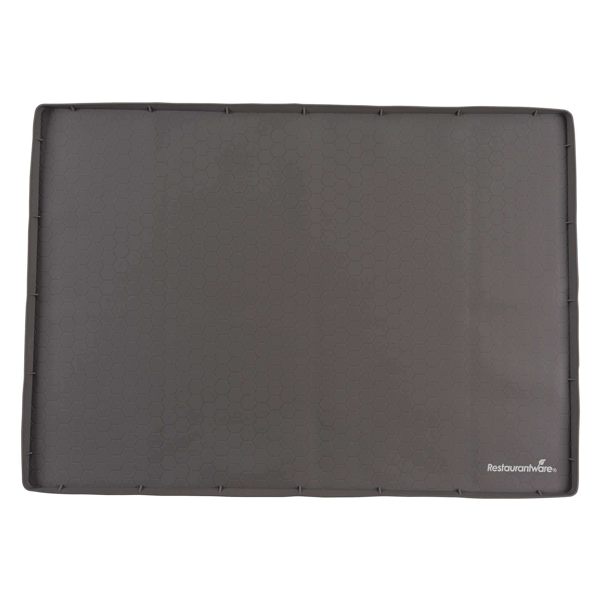 Comfy Grip Rectangle Brown Silicone Under Sink Mat - 31" x 22" - 1 count box