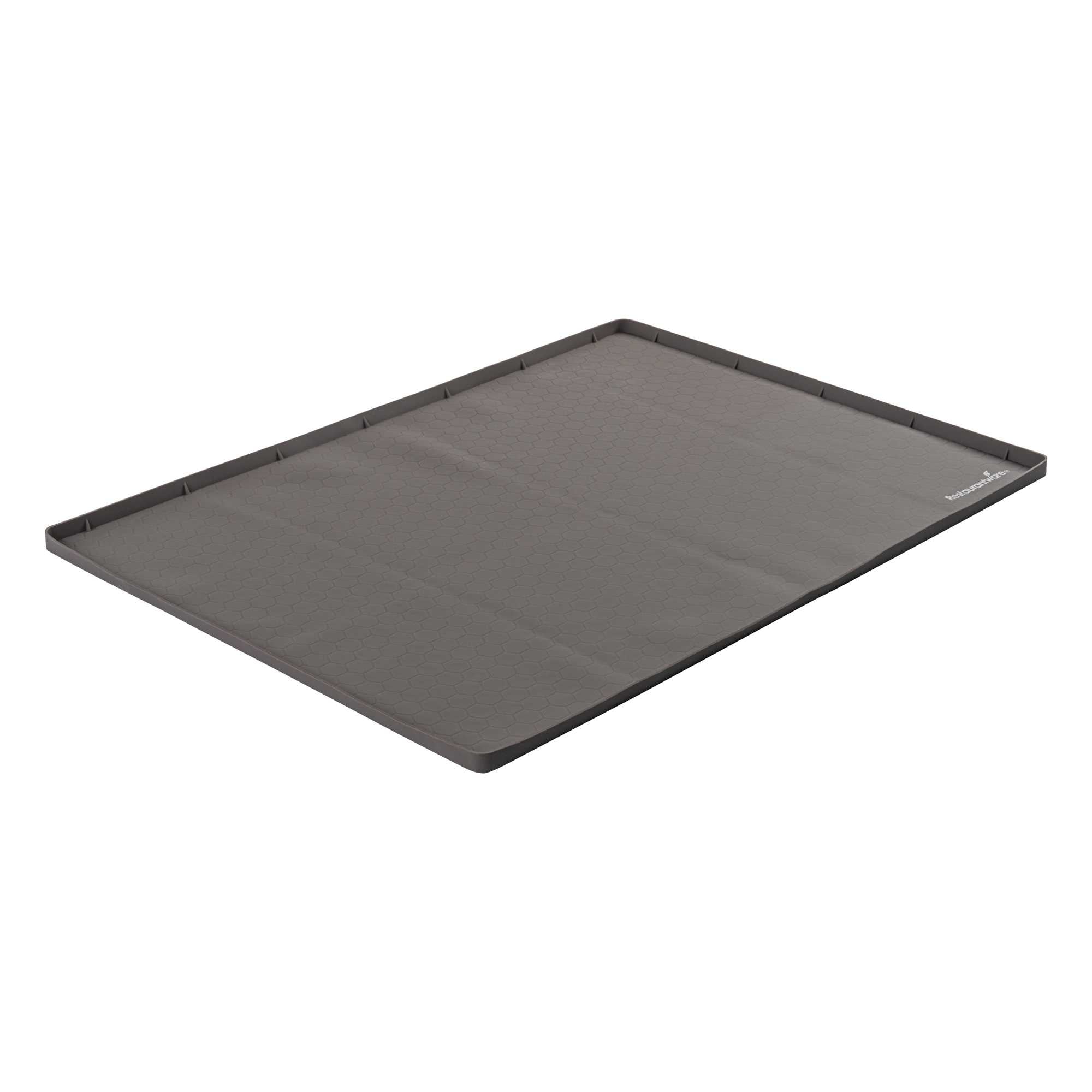 Comfy Grip Rectangle Brown Silicone Under Sink Mat - 31" x 22" - 1 count box
