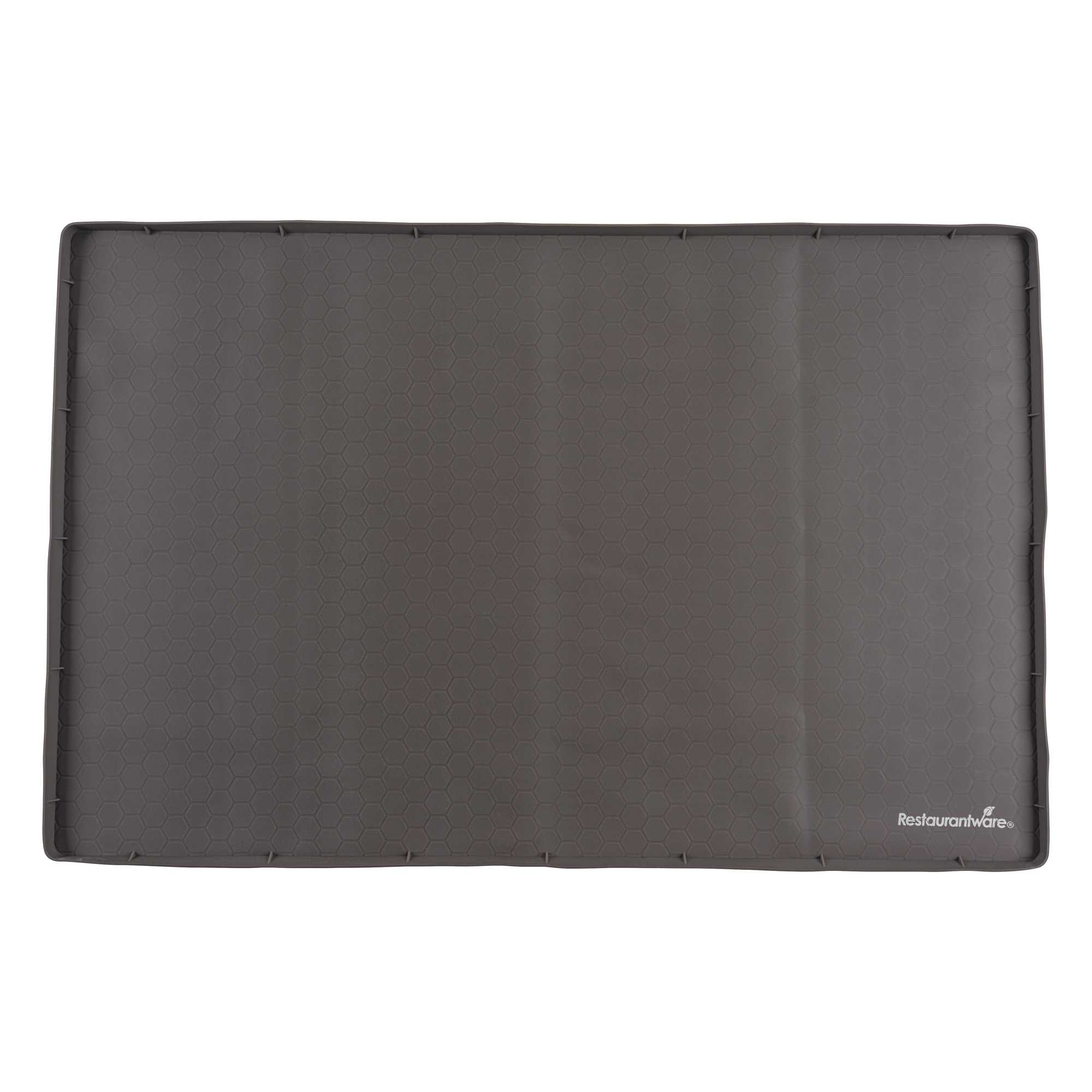 Comfy Grip Rectangle Brown Silicone Under Sink Mat - 34" x 22" - 20 count box