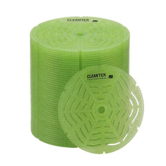 Clean Tek Professional Green Apple Scent Deodorized Gel Urinal Screen - 10 count box
