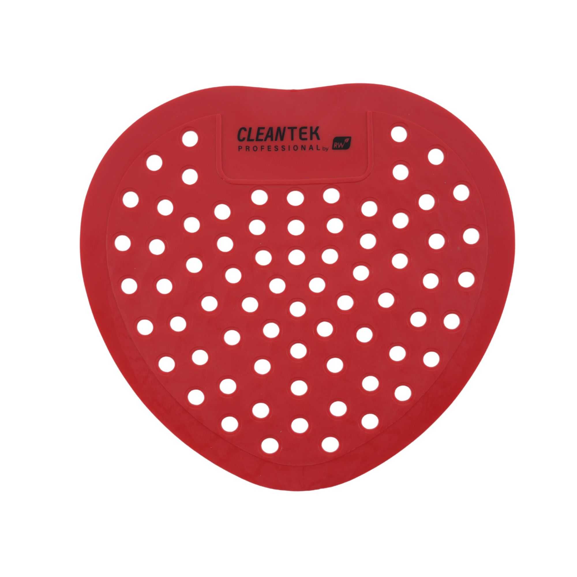 Clean Tek Professional Strawberry Scent Deodorized Urinal Screen - with Glove - 12 count box