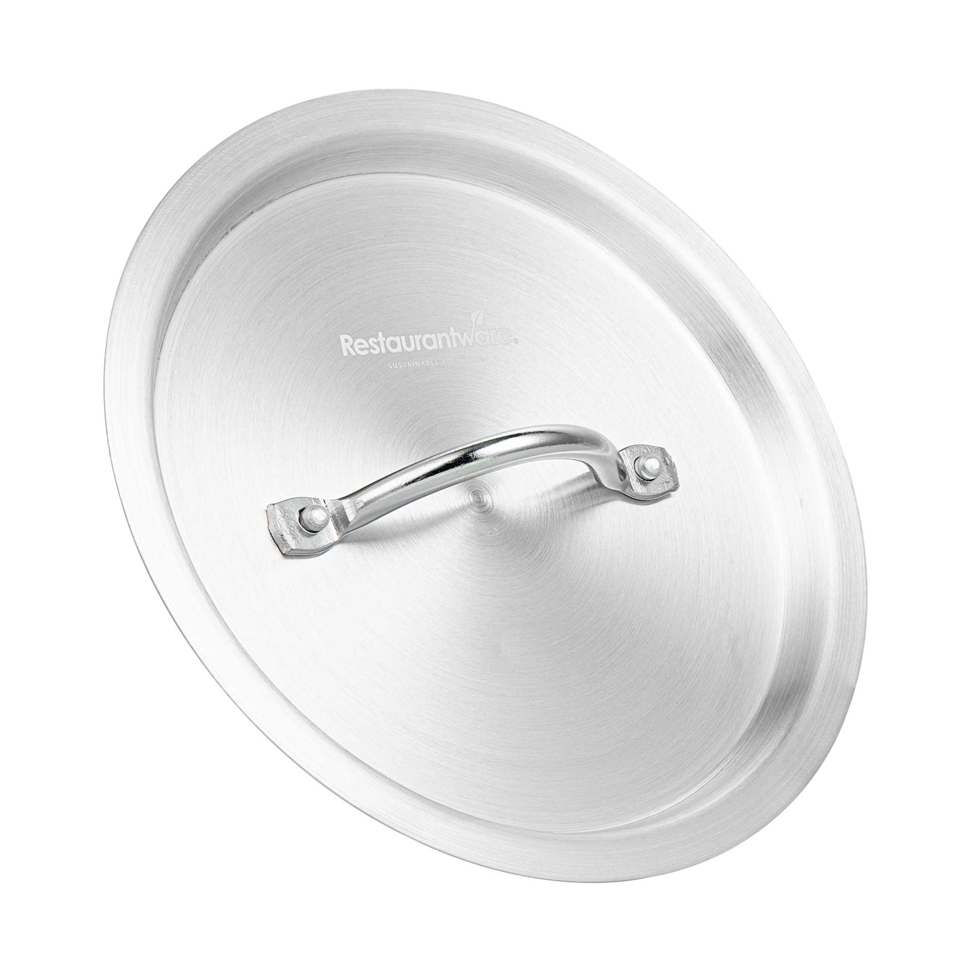 Met Lux Aluminum Sauce Pan Lid - Fits 2.75 qt Pan - 8 3/4" × 8 3/4" × 1 1/4" - 12 count box