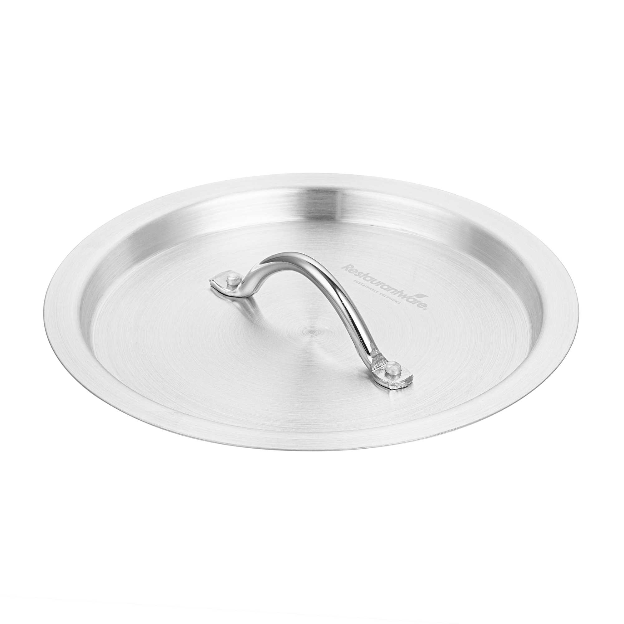 Met Lux Aluminum Sauce Pan Lid - Fits 3.75 qt Pan - 9 1/2" × 9 1/2" × 1 1/4" - 12 count box