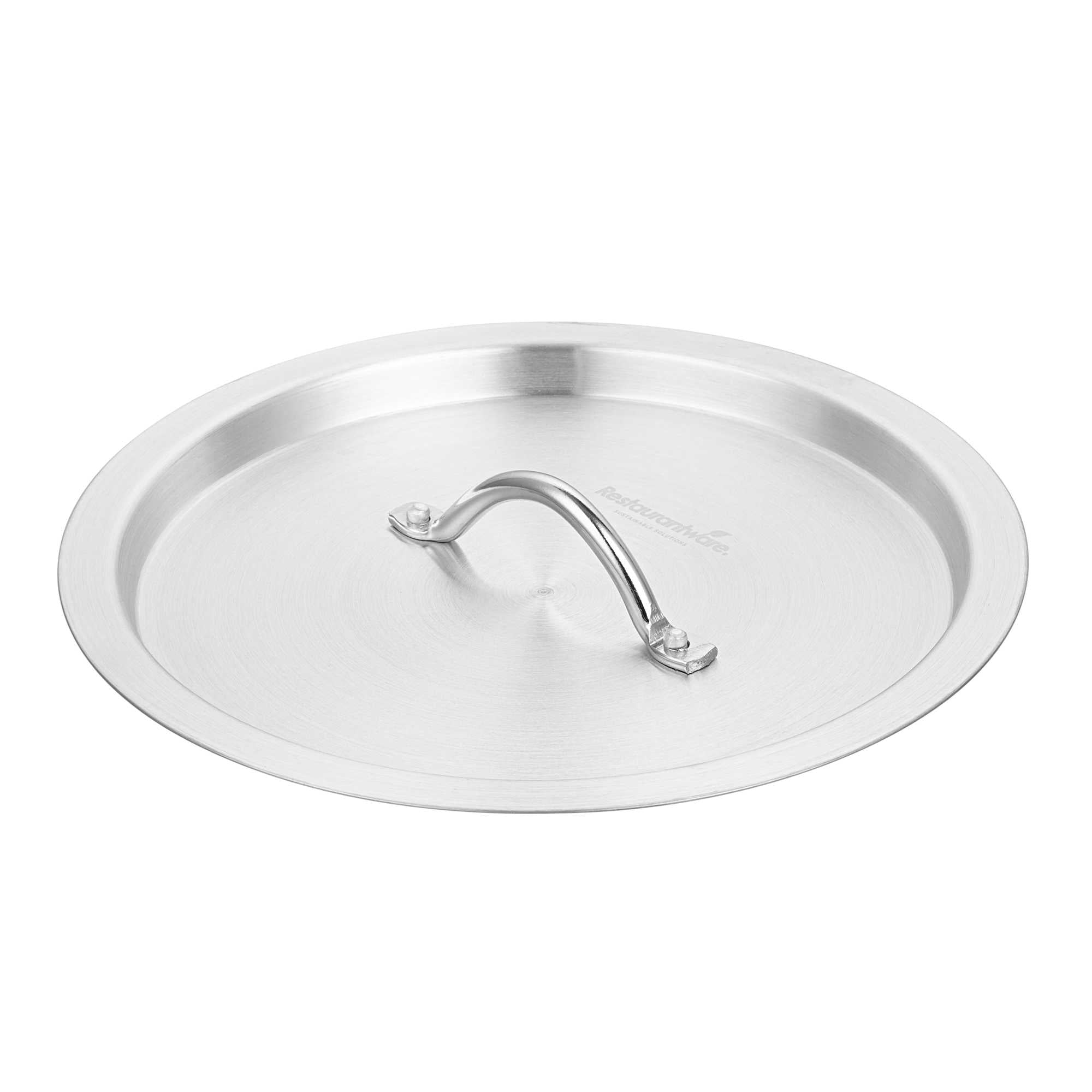 Met Lux Aluminum Sauce Pan Lid - Fits 5.5 qt Pan - 11 1/4" × 11 1/4" × 1 1/4" - 6 count box