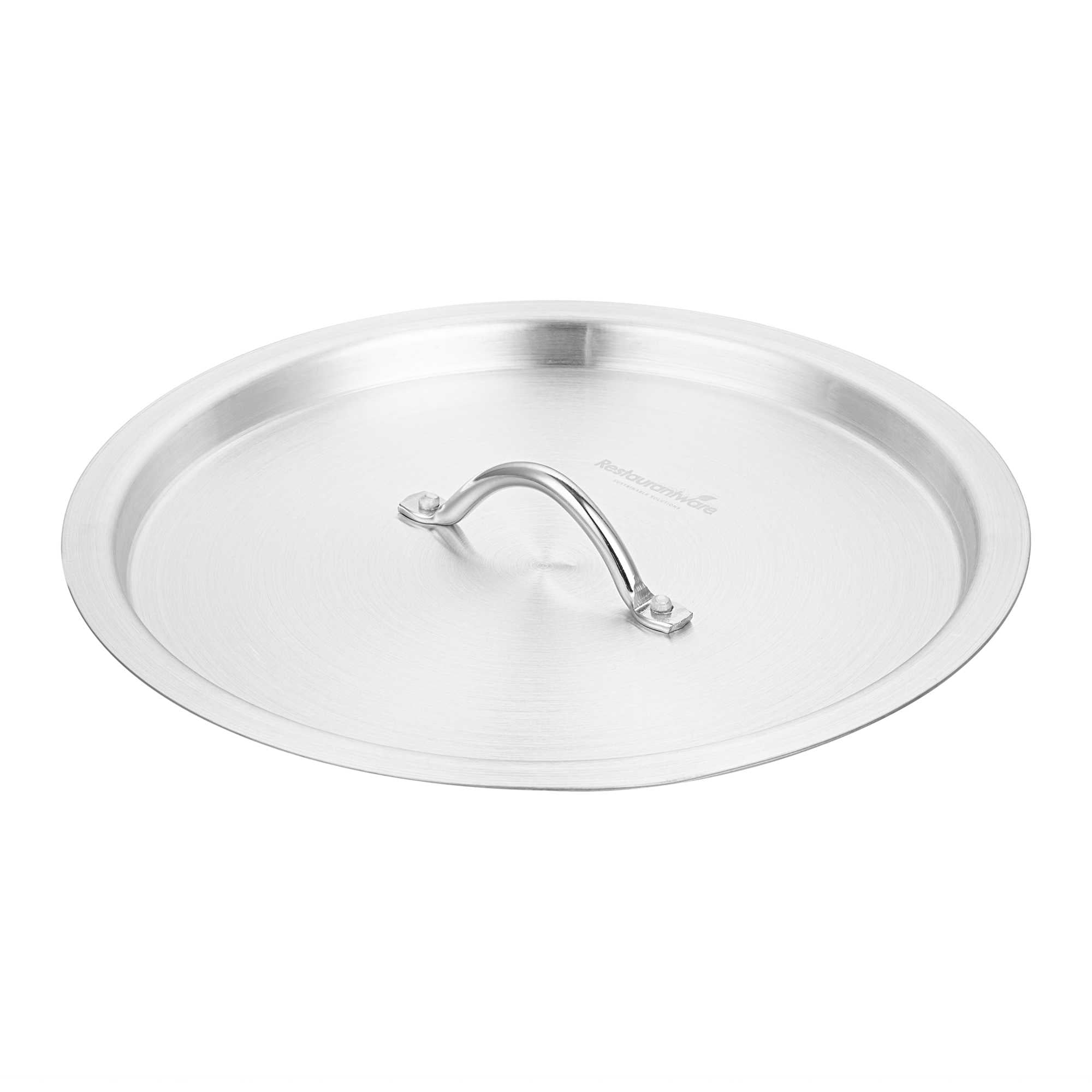 Met Lux Aluminum Sauce Pan Lid - Fits 10 qt Pan - 12 3/4" × 12 3/4" × 1 1/2" - 6 count box