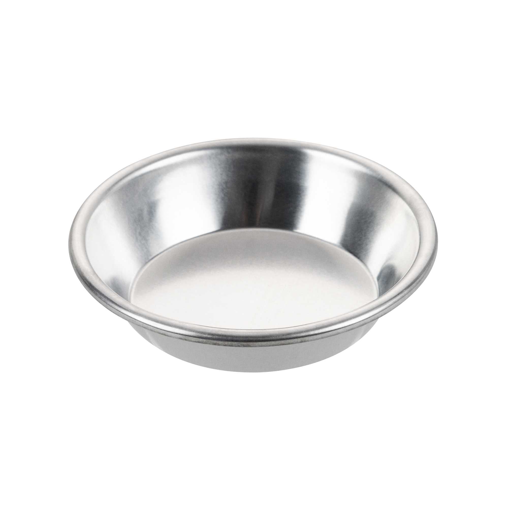Pastry Tek 18 Gauge Mini Aluminum Pie Pan - 4" x 4" x 1" - 72 count box