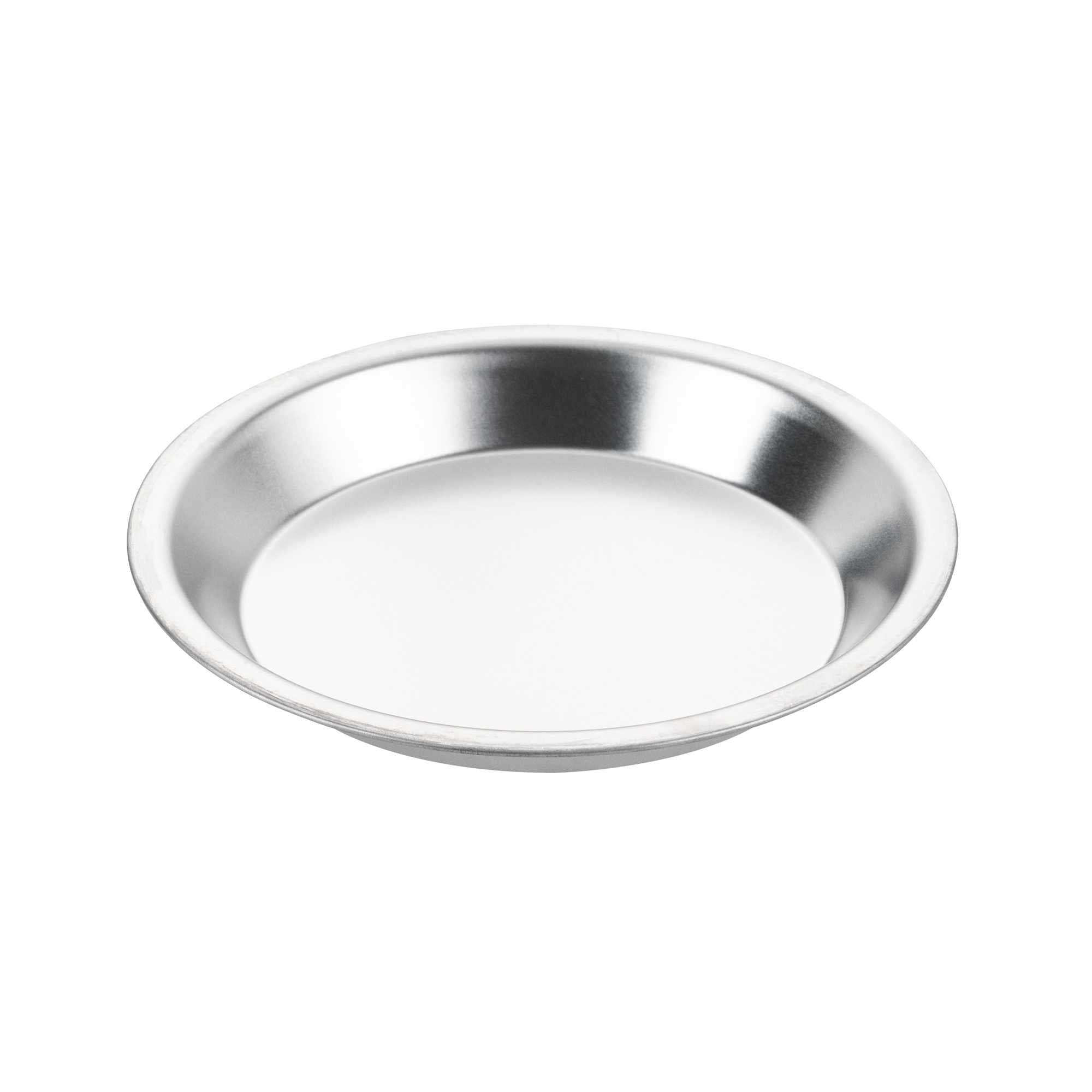 Pastry Tek 18 Gauge Aluminum Pie Pan - 9" x 9" x 1 1/4"- 72 count box