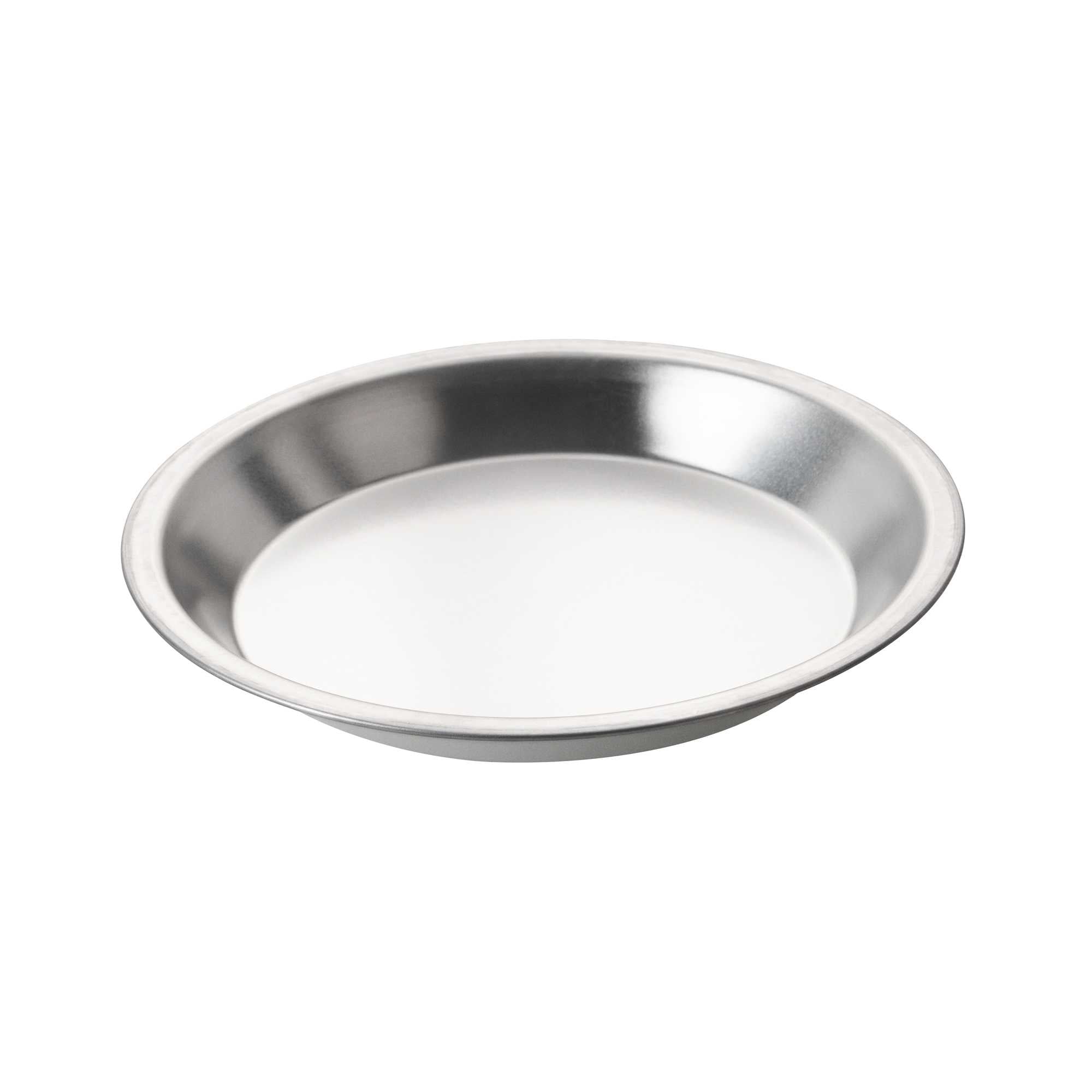 Pastry Tek 18 Gauge Aluminum Pie Pan - 10" x 10" x 1 1/4"- 72 count box