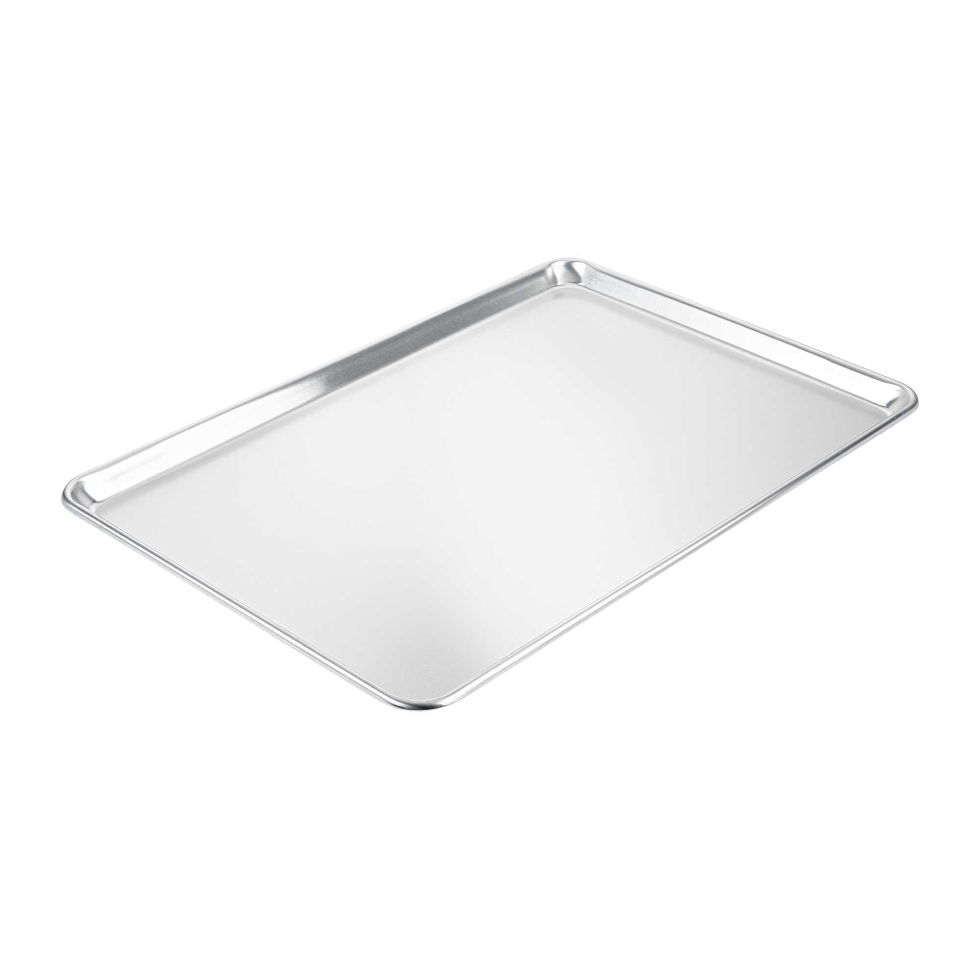 Met Lux 12-gauge Full Size Aluminum Bun / Sheet Pan - Heavy -Duty, Open Beaded Rim - 18" x 26" x 1" - 1 Count Box