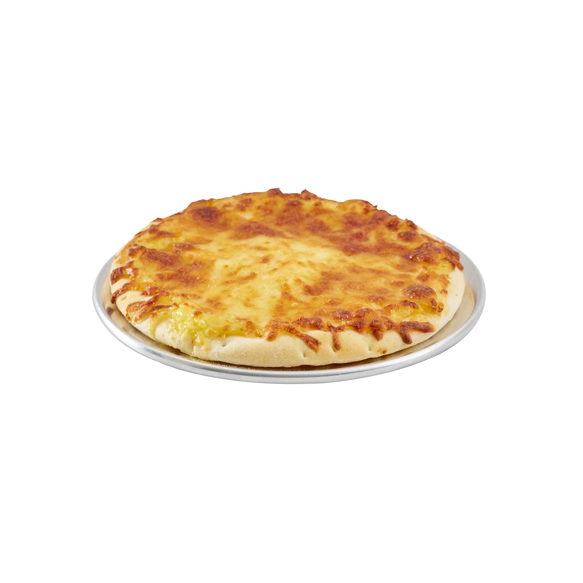 Pizzaly Aluminum Wide Rim Pizza Pan - 7" × 7" - 144 count box