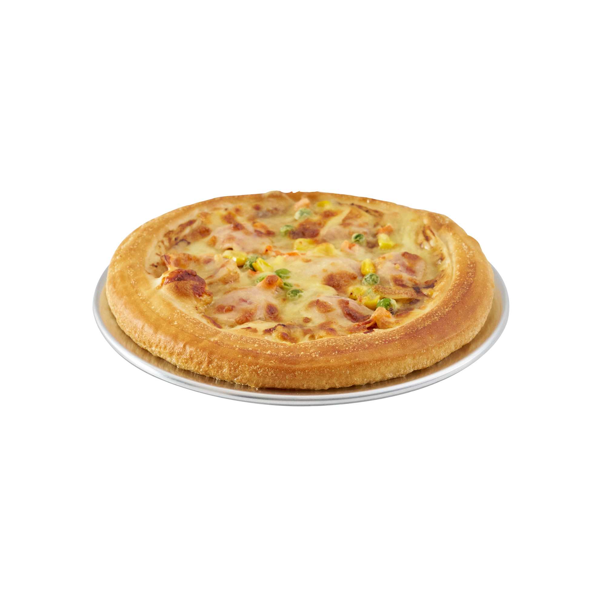Pizzaly Aluminum Wide Rim Pizza Pan - 8" x 8" - 1 count box