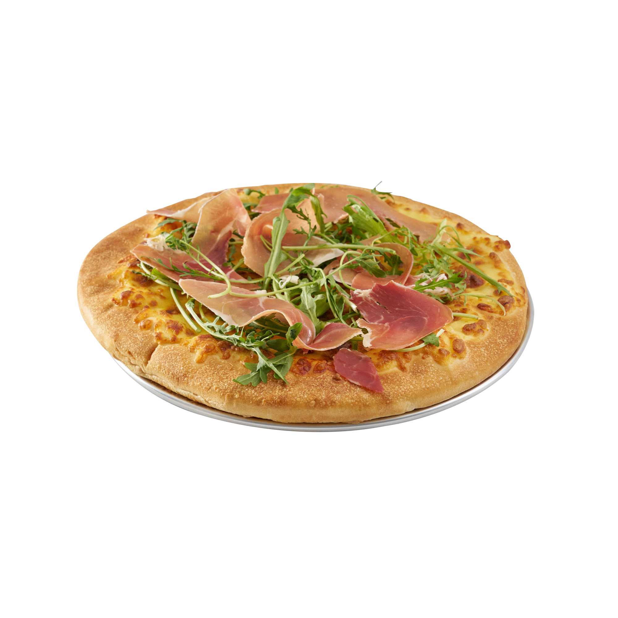 Pizzaly Aluminum Wide Rim Pizza Pan - 11" x 11" - 1 count box
