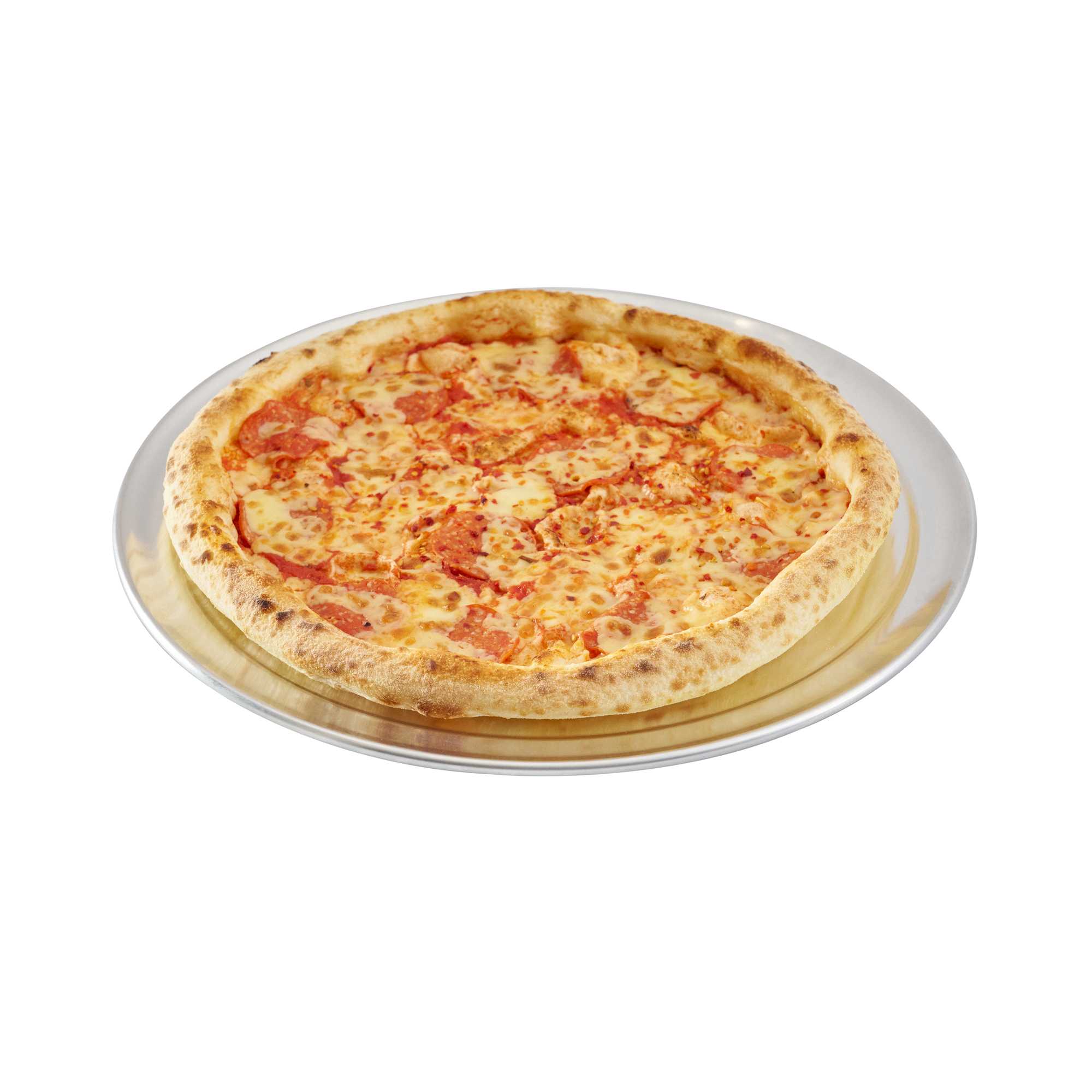 Pizzaly Aluminum Wide Rim Pizza Pan - 13" x 13" - 1 count box