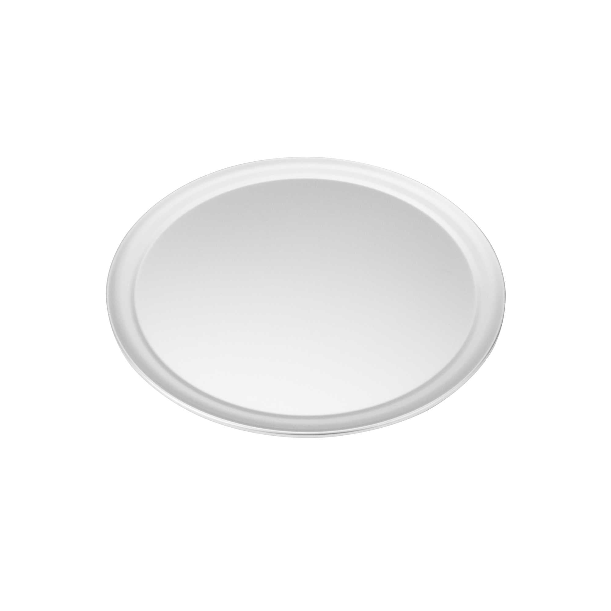 Pizzaly Aluminum Wide Rim Pizza Pan - 14" × 14" - 72 count box
