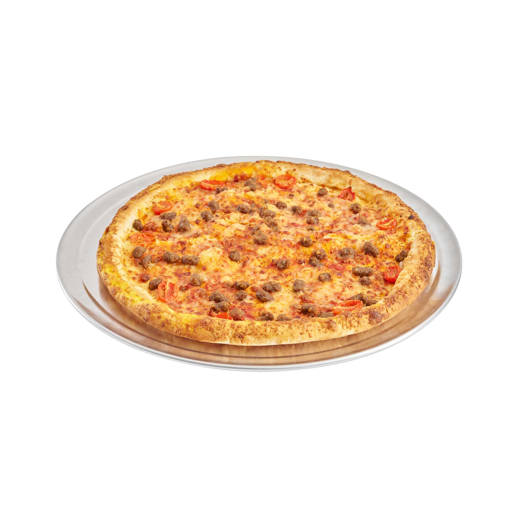 Pizzaly Aluminum Wide Rim Pizza Pan - 17" x 17" - 1 count box
