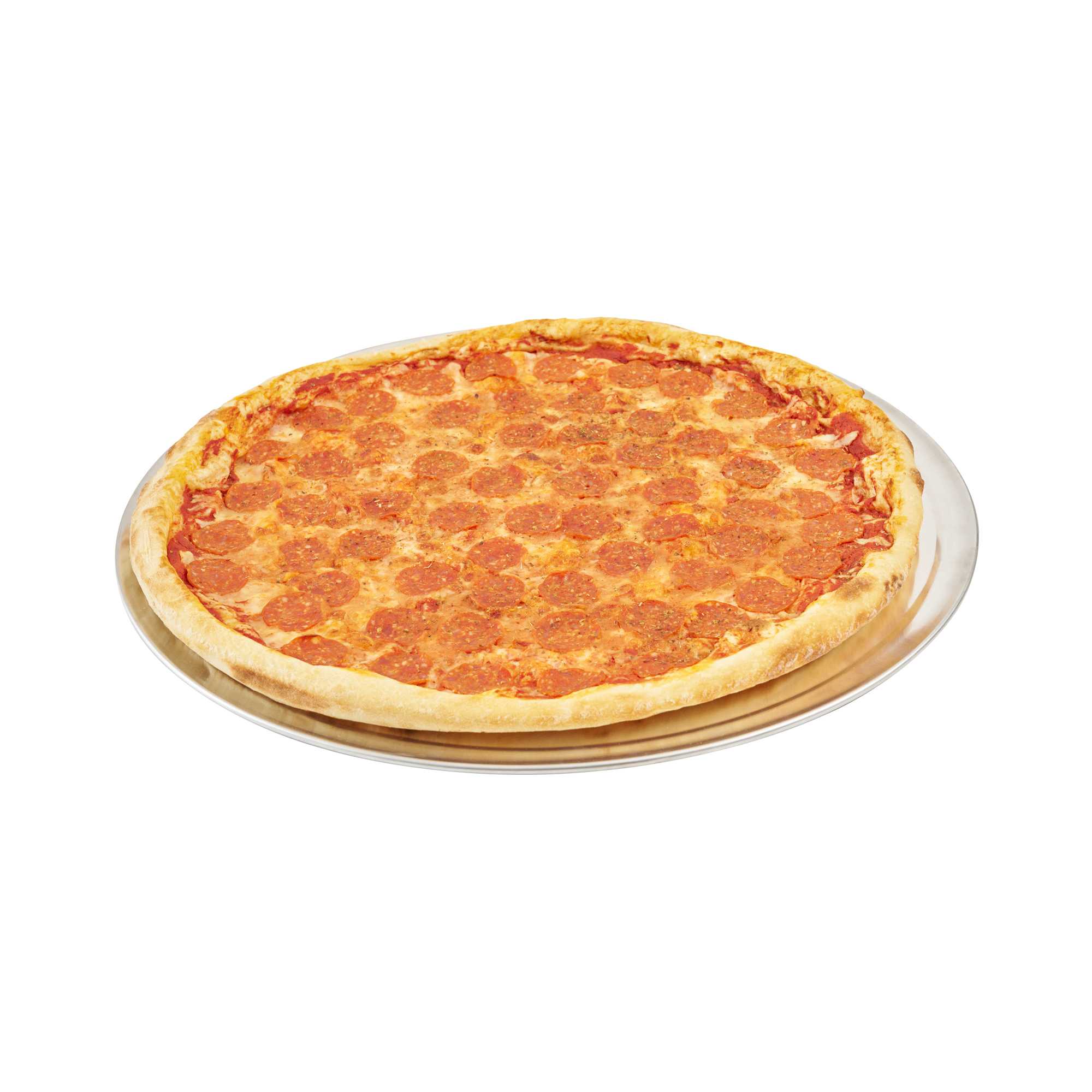 Pizzaly Aluminum Wide Rim Pizza Pan - 22" x 22" - 1 count box