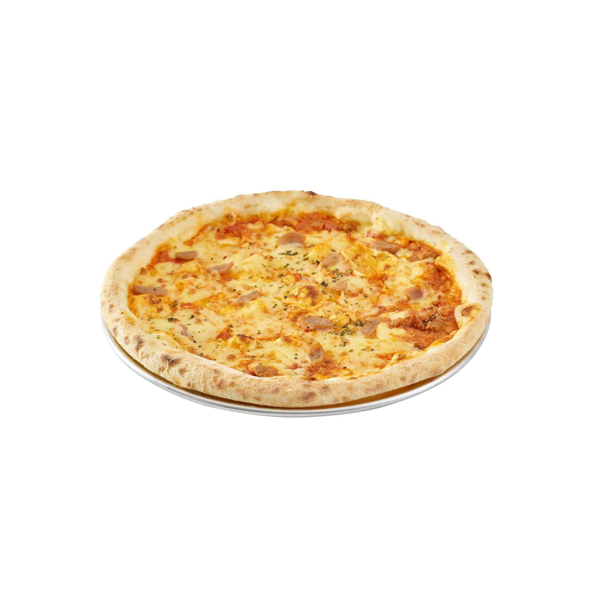 Pizzaly Aluminum Coupe Pizza Pan - 11" x 11" - 1 count box