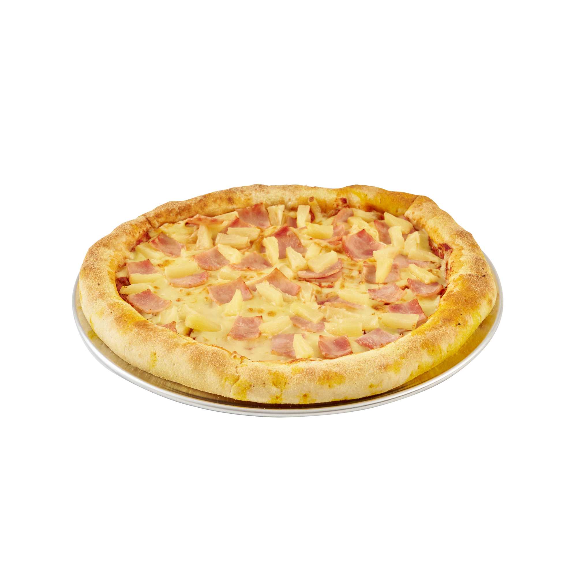 Pizzaly Aluminum Coupe Pizza Pan - 12" x 12" - 1 count box